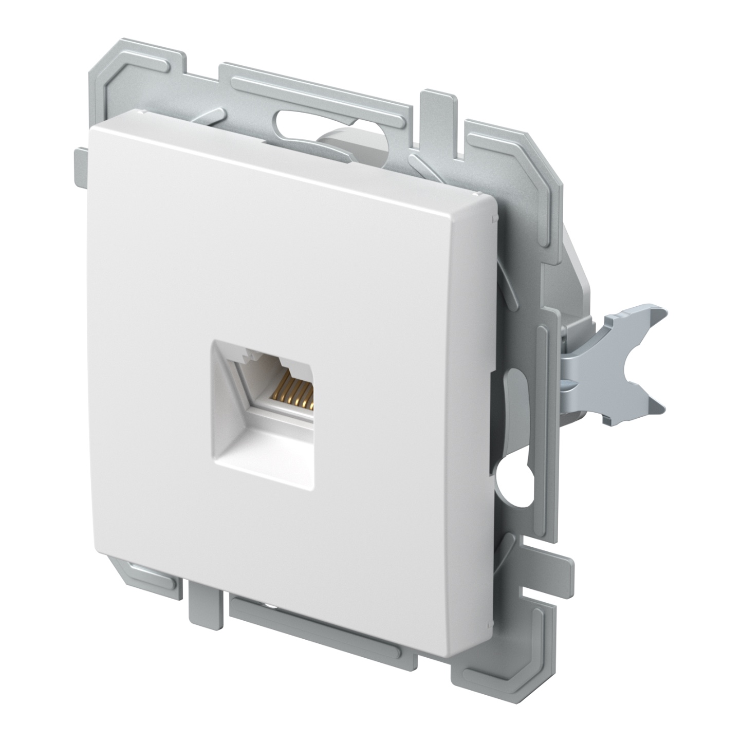 Zásuvka datová TEM Logiq CAT6S 1× RJ45 bílá