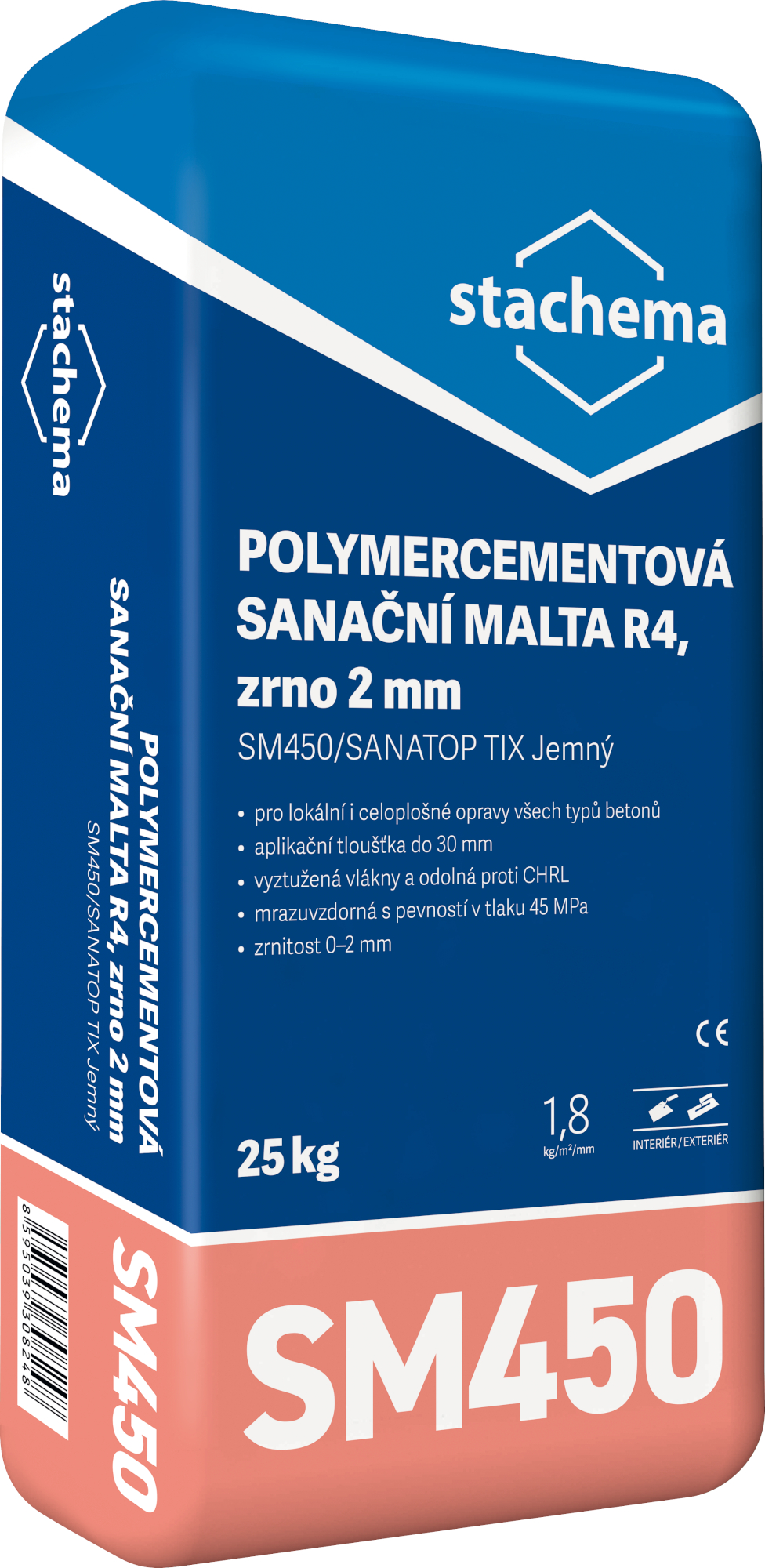 Hmota reprofilační Stachema SM450 / SANATOP TIX jemná 25 kg