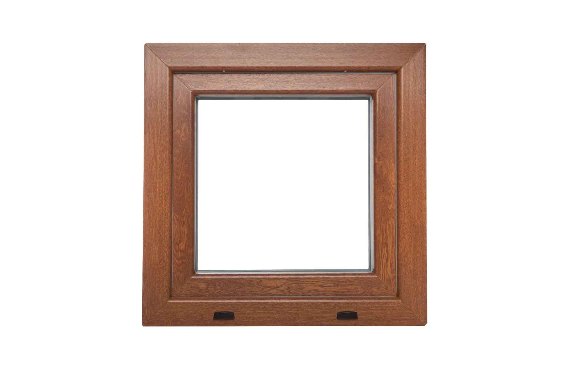 Levně Okno plastové BRAVO OS1 golden oak/white pravé 500×500 mm
