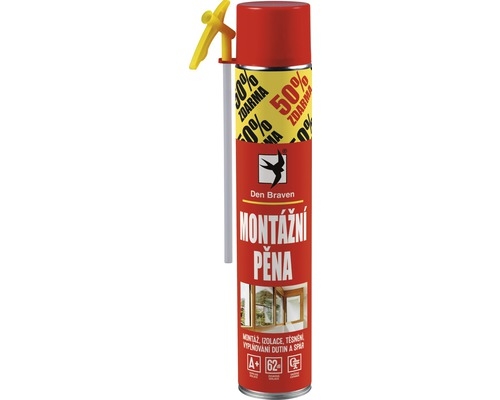 Pěna montážní Den Braven RL trubičková 500+250 ml