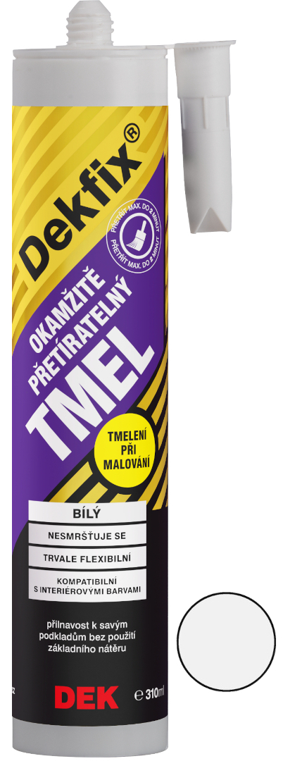 Tmel okamžitě přetíratelný DEKFIX bílý 310 ml