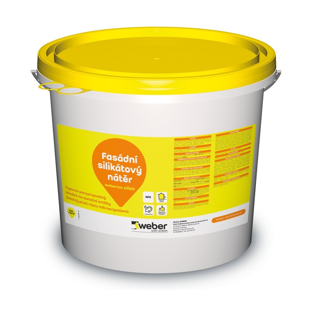 Barva fasádní weberton silikát BI00 5 kg