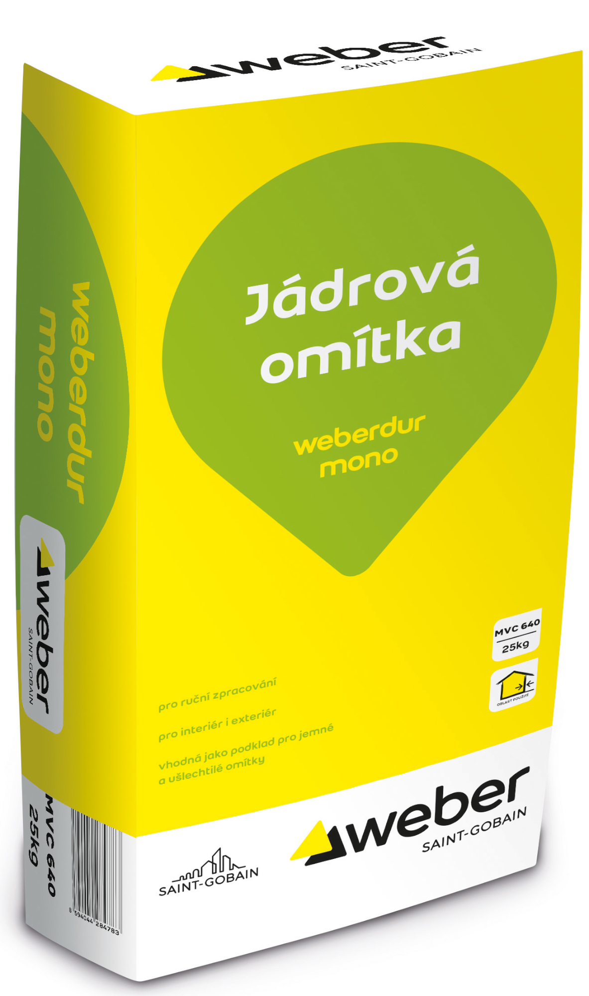 Omítka jádrová weberdur mono RU 25 kg