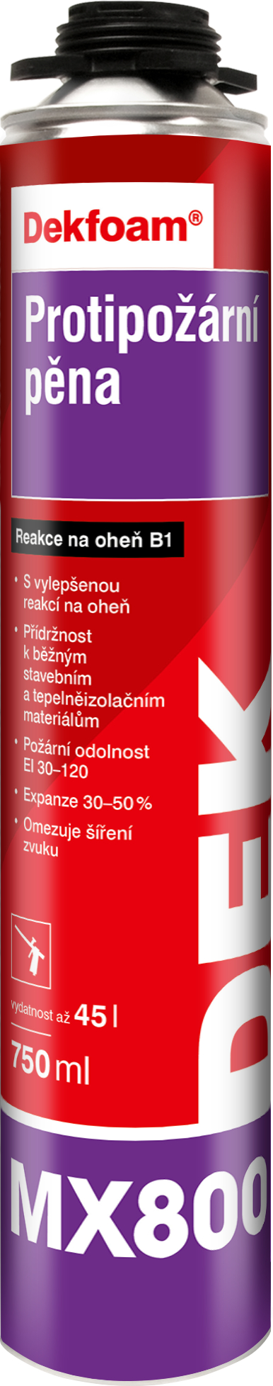 Pěna protipožární DEKFOAM MX800 750 ml