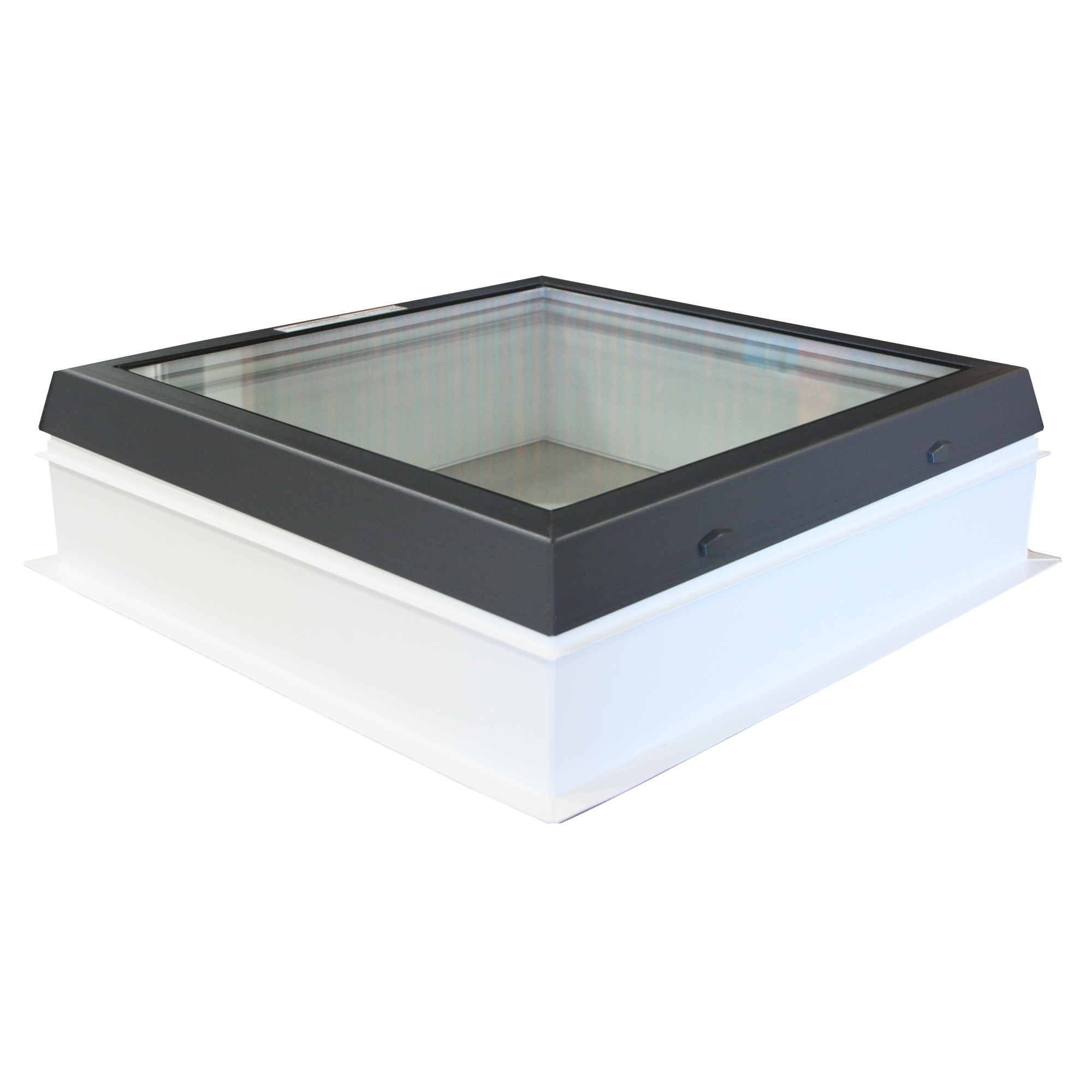 Světlík plochý fixní DEKLIGHT BOX ACG/G/RAL 7016 FIX dvojsklo manžeta 15 cm 90×120 cm