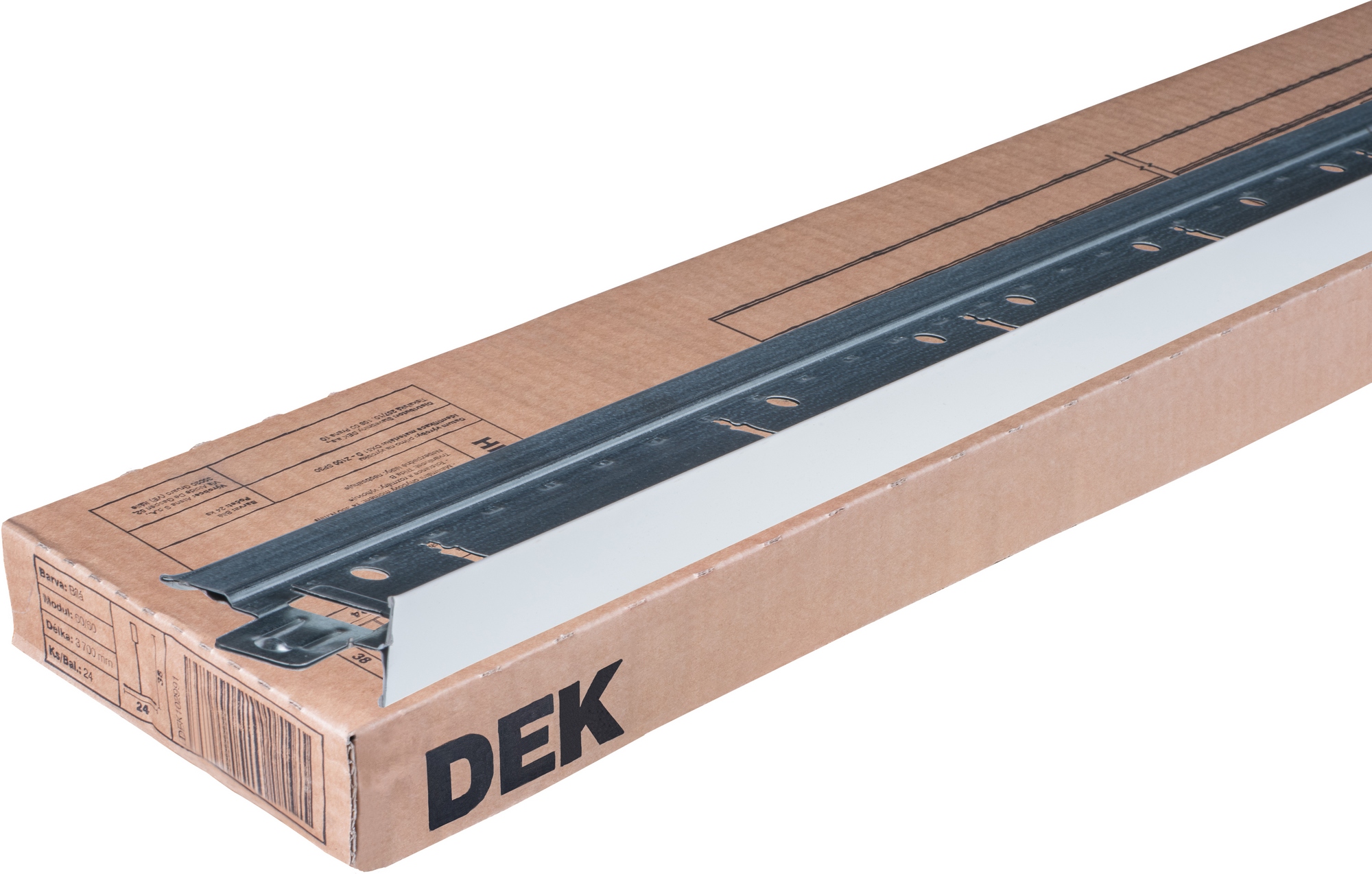 Profil hlavní DEKSOFFIT T24 24×38 mm 3,7 m