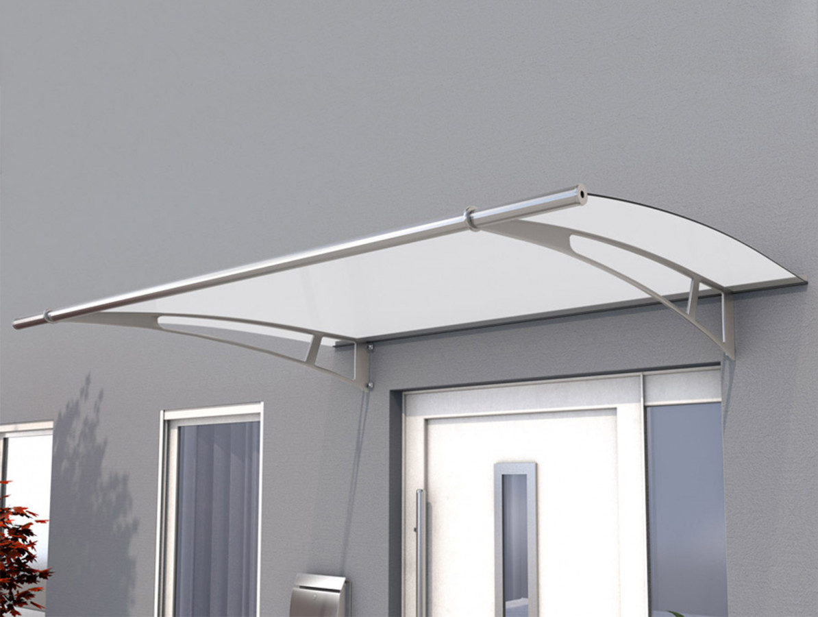 Stříška vchodová Guttavordach PT/XL saténově bílá 2 050×1 420 mm