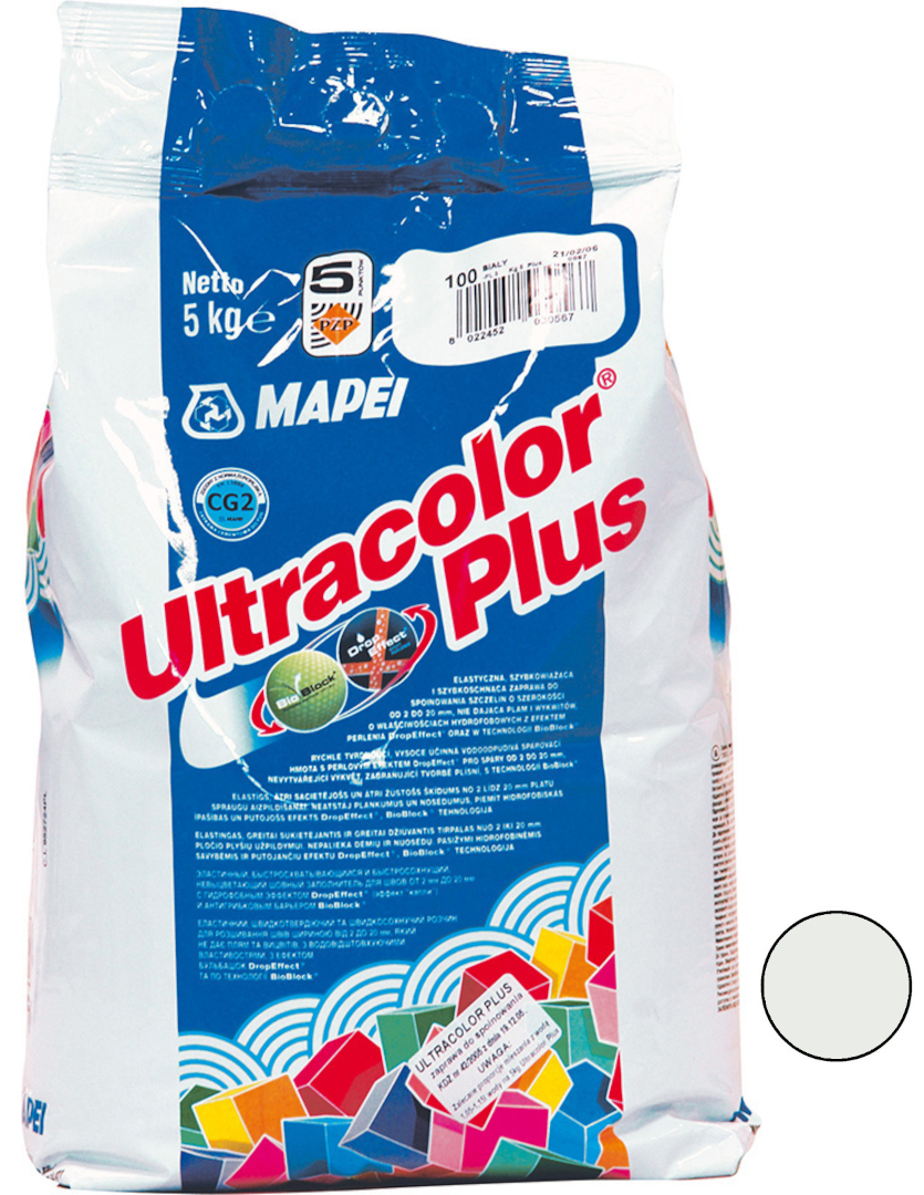 Hmota spárovací Mapei Ultracolor Plus 103 měsíční bílá 2 kg