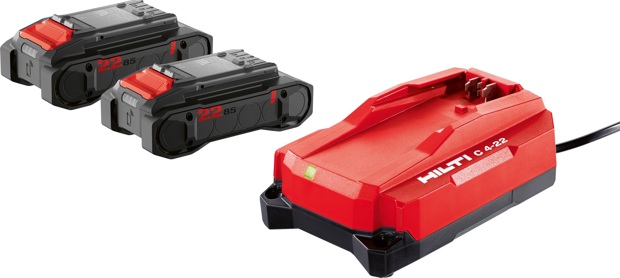Sada akumulátorů s nabíječkou Hilti B 22-85 + C 4-22 Nuron 4 Ah