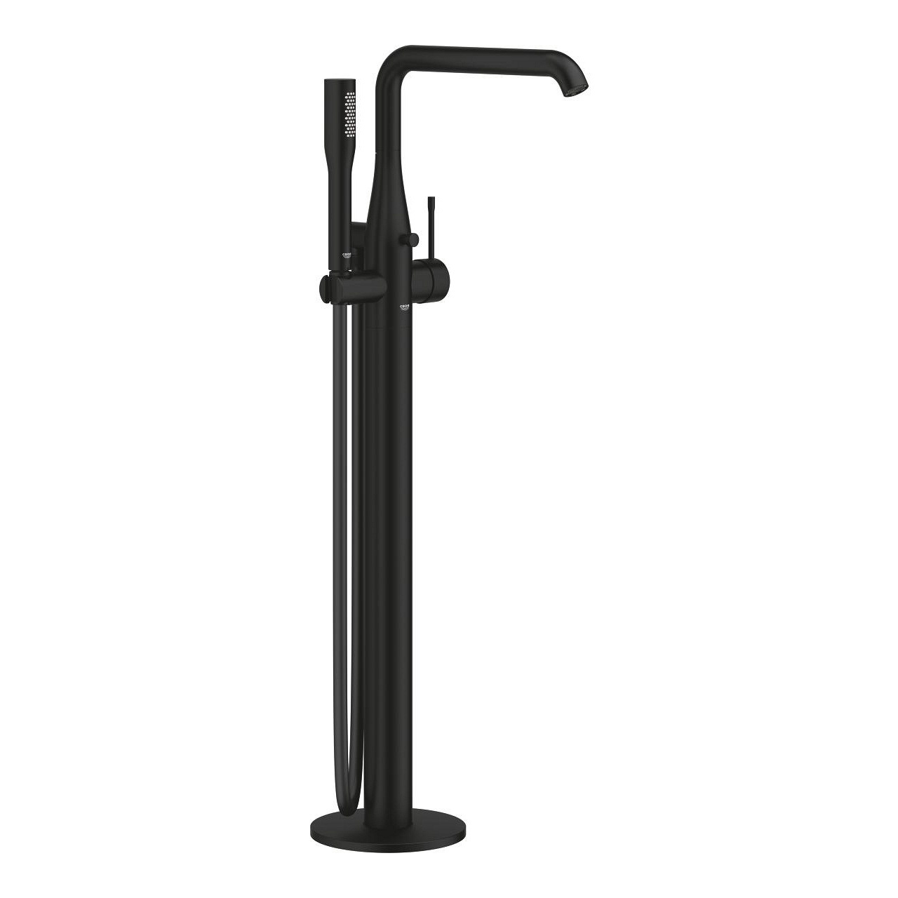 Baterie vanová do podlahy Grohe Essence phantom black 25248KF1