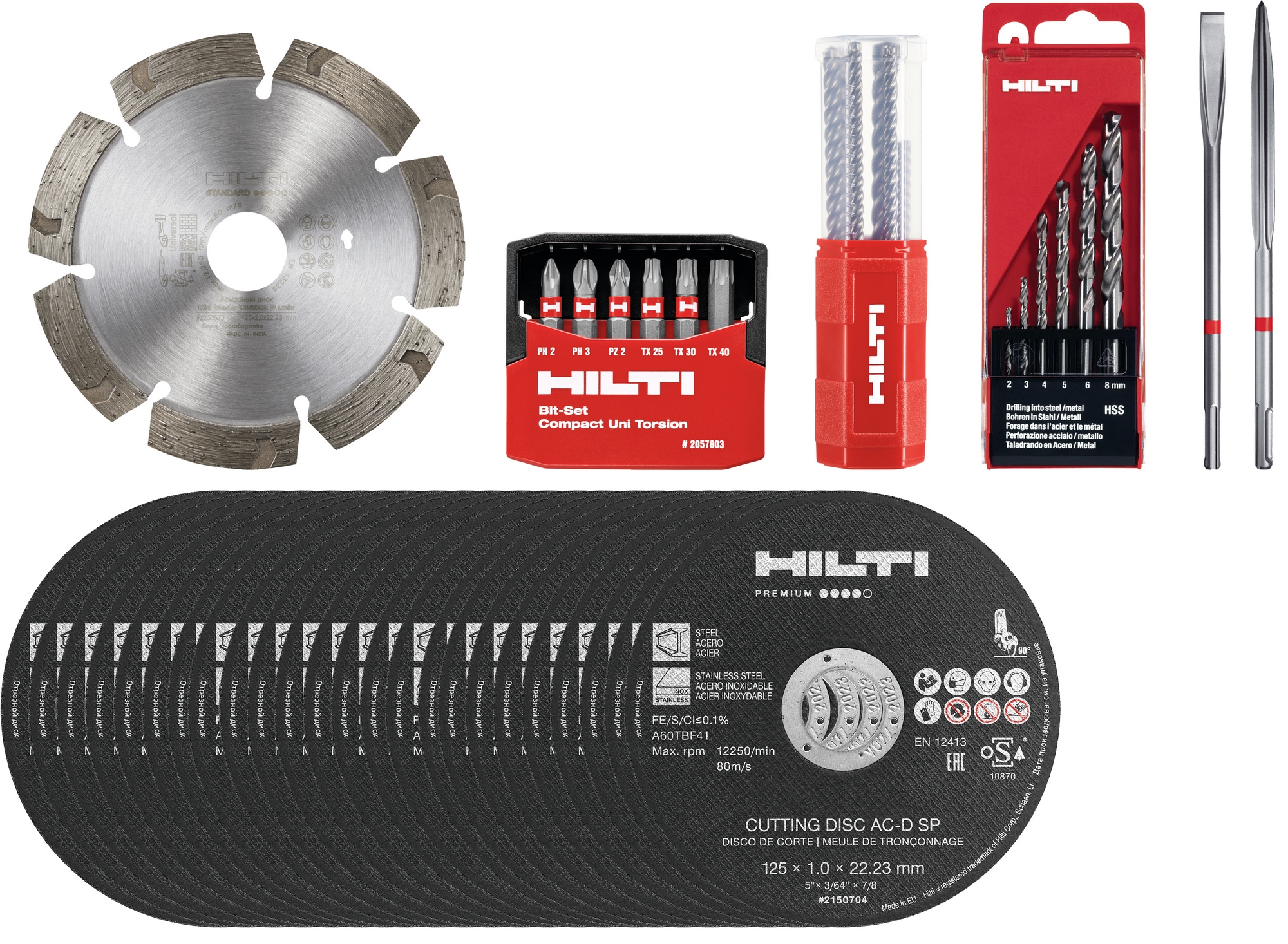 Sada příslušenství Hilti 46 ks + batoh
