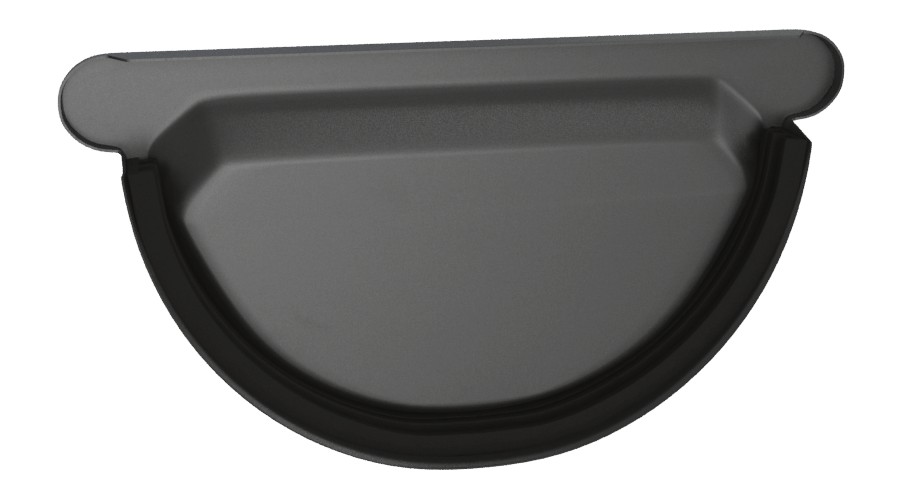 Čelo žlabu s těsněním DEKRAIN ROBUST 280 RAL 9005 černá