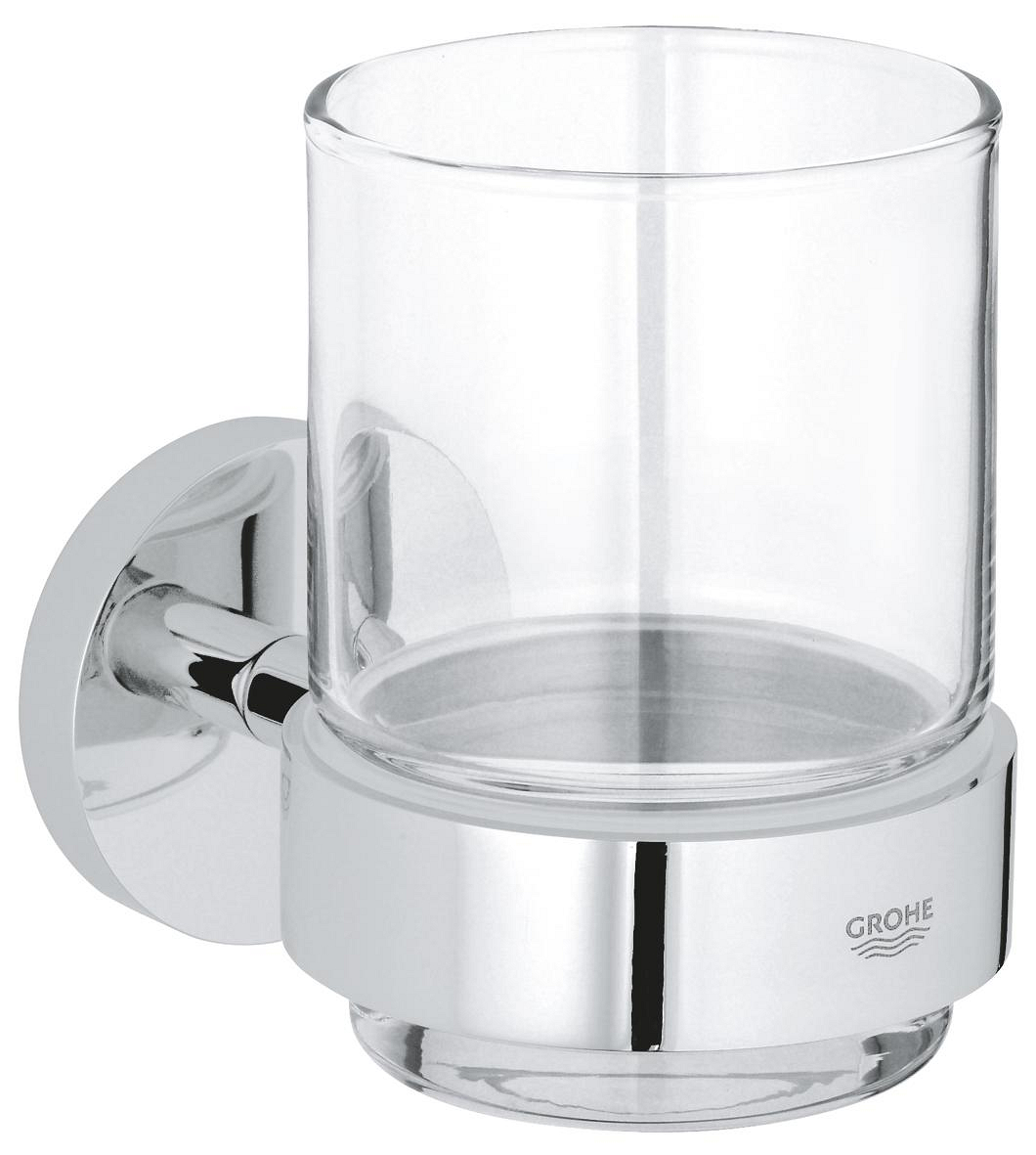 Sklenička s držákem Grohe Essentials chrom