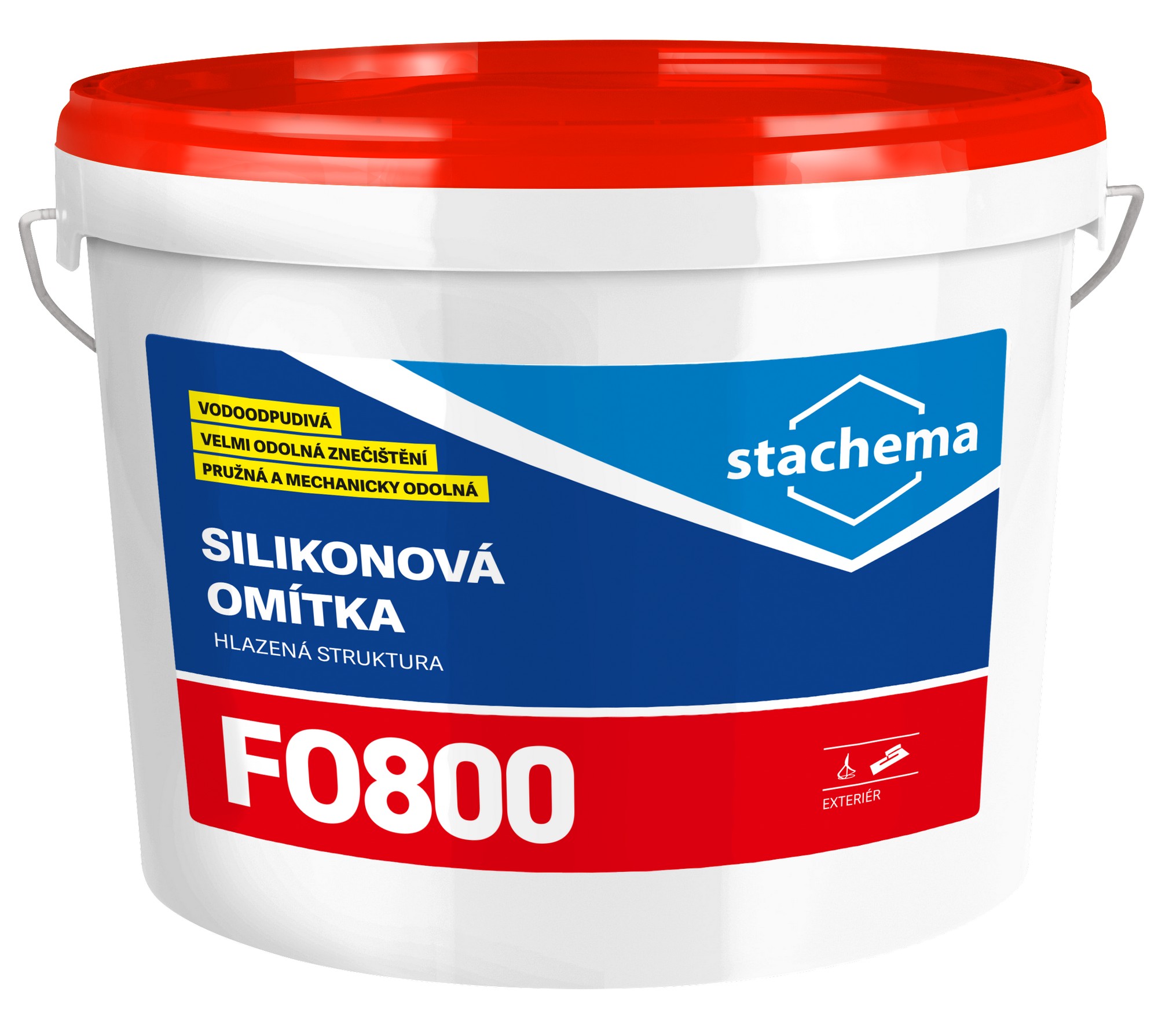 Omítka silikonová Stachema FO800 hlazená 1,5 mm 25 kg
