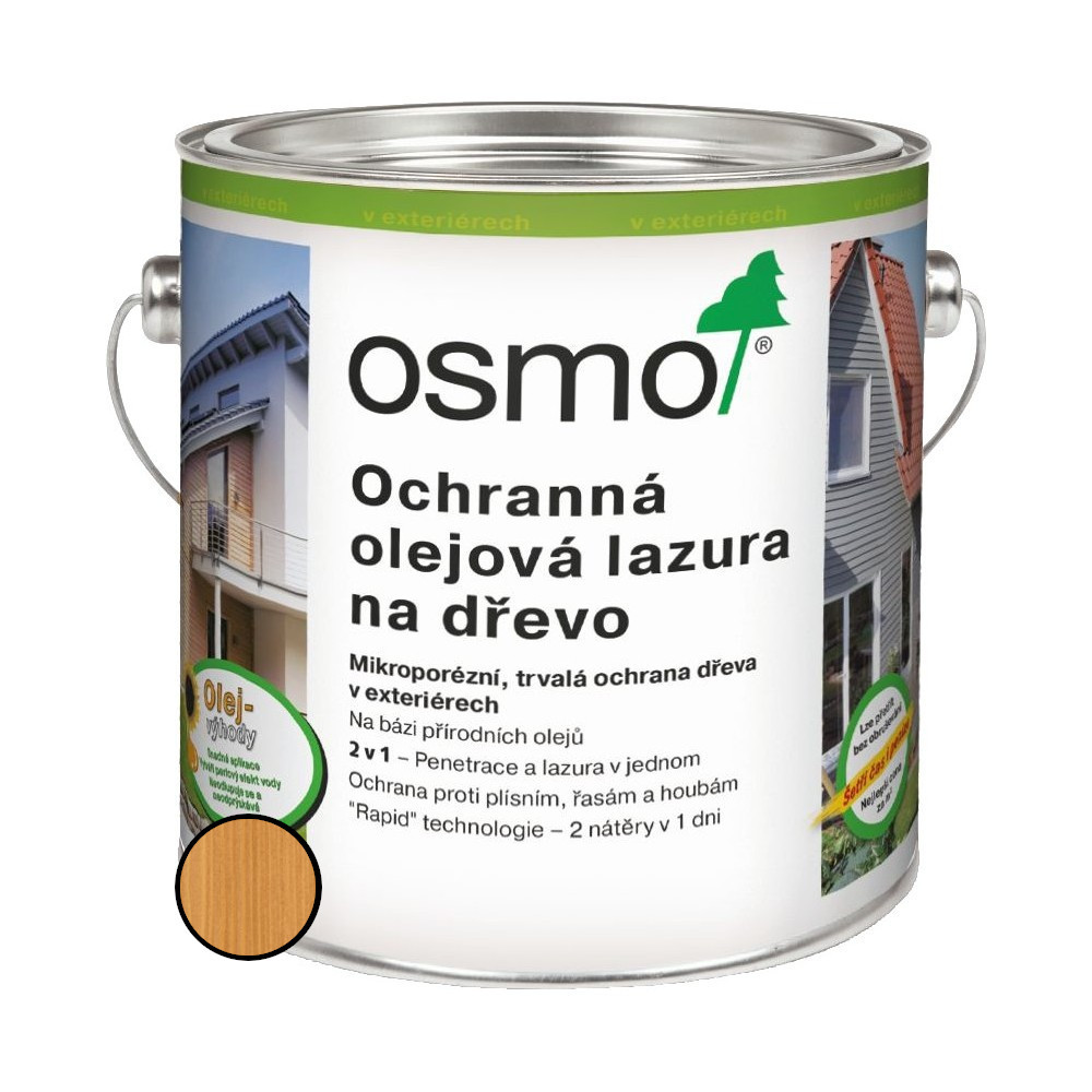 Lazura olejová ochranná Osmo 702 modřín 0,75 l
