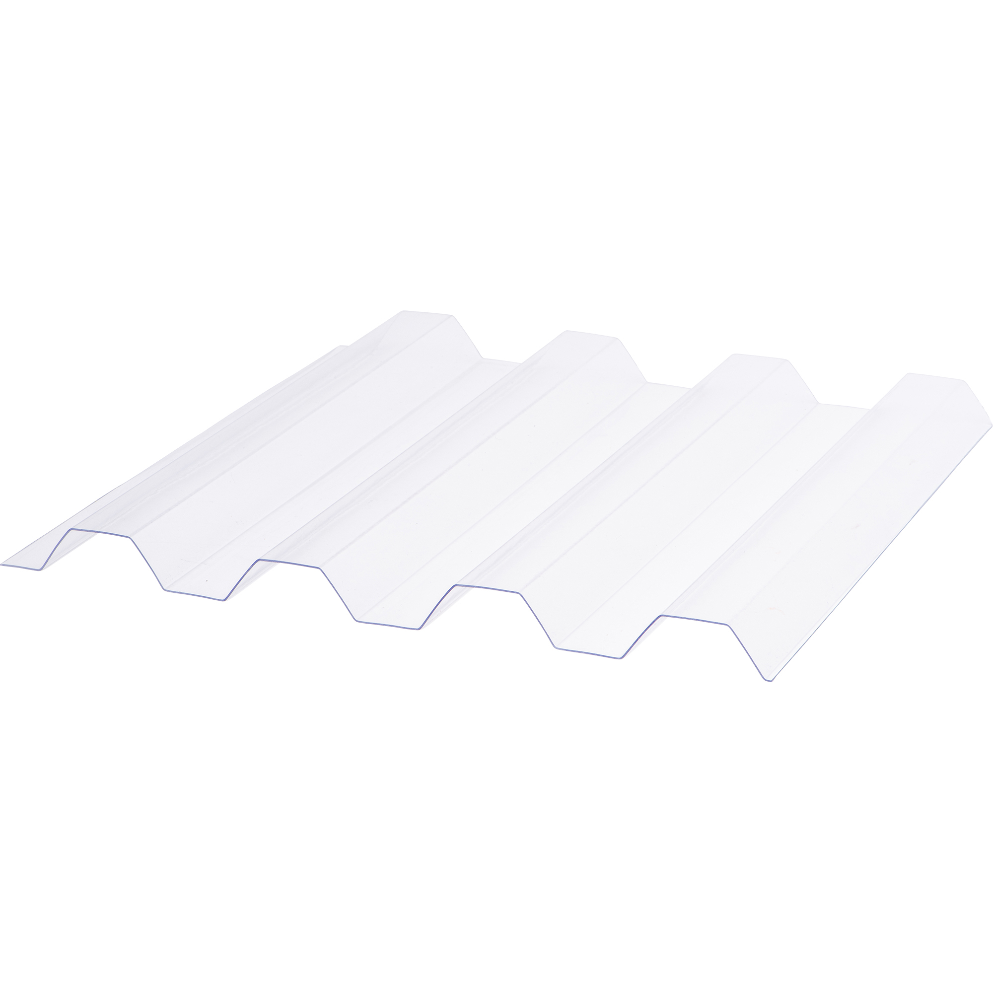 Deska polykarbonátová trapézová TOPLIGHT T 76/18 hladká 2UV čirá 0,8×1 060×5 000 mm