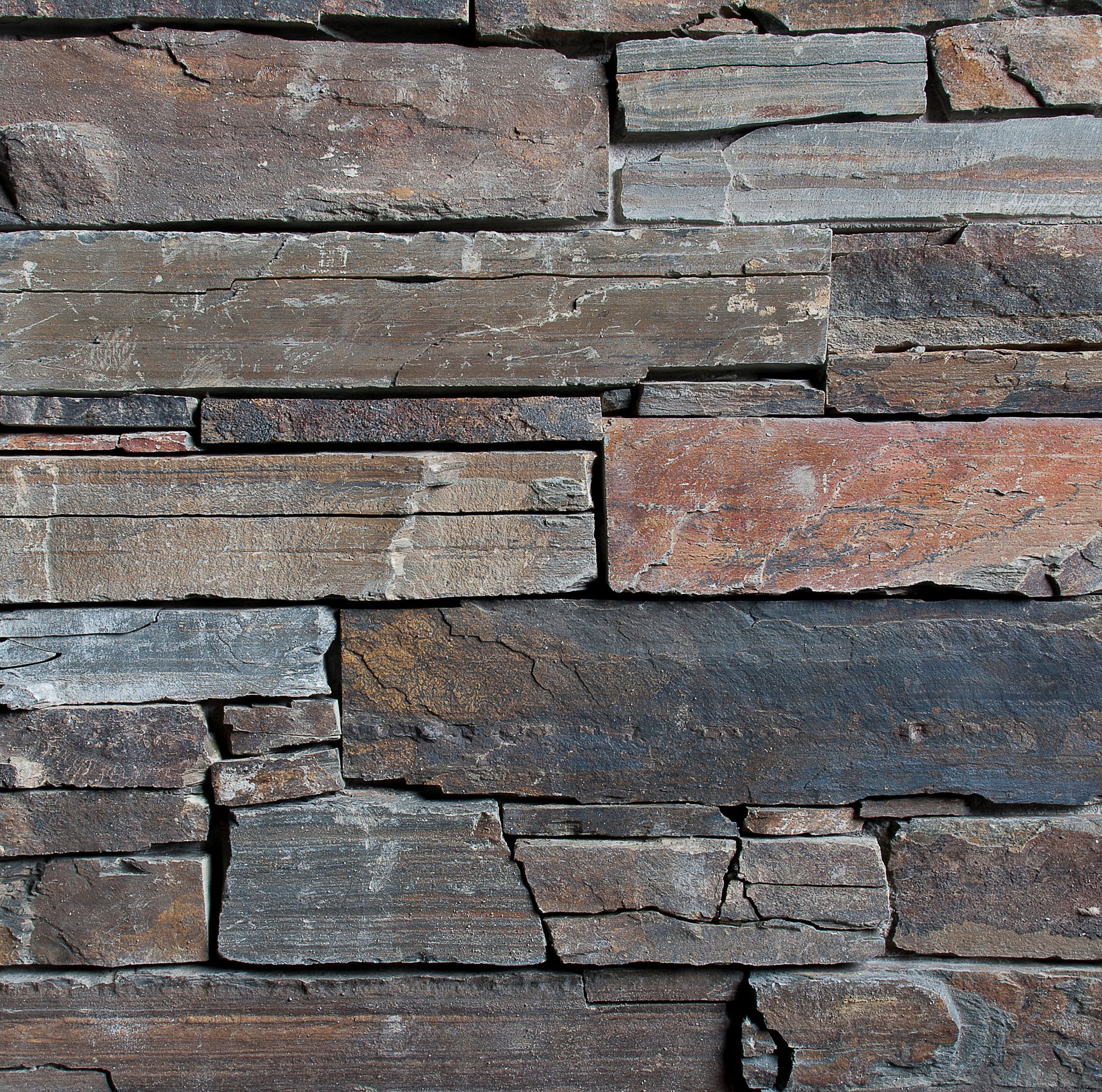 Obklad kamenný lepený DEKSTONE N 3002 Multicolour Slate břidlice plošný hrubý