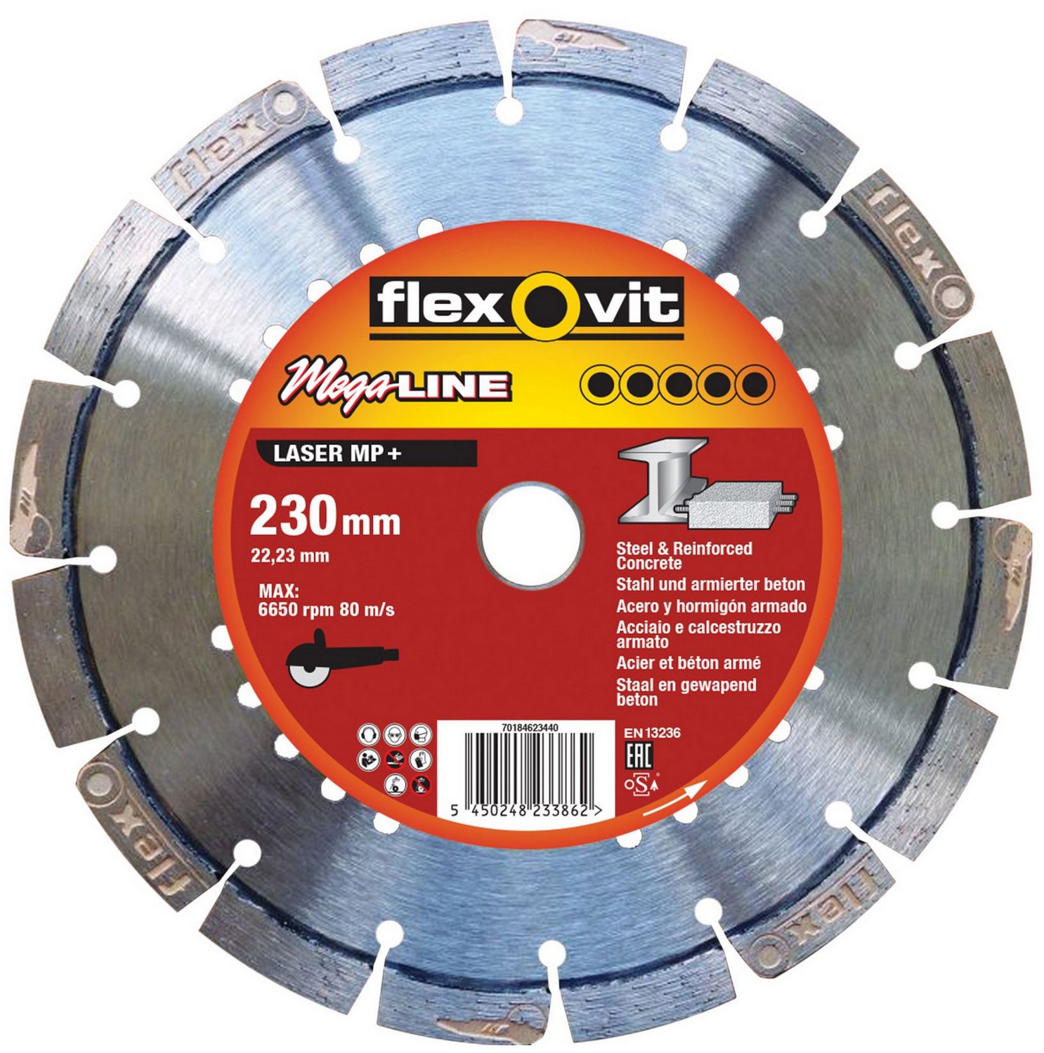 Kotouč řezný DIA Flexovit ML Laser MP 230×22,23 mm