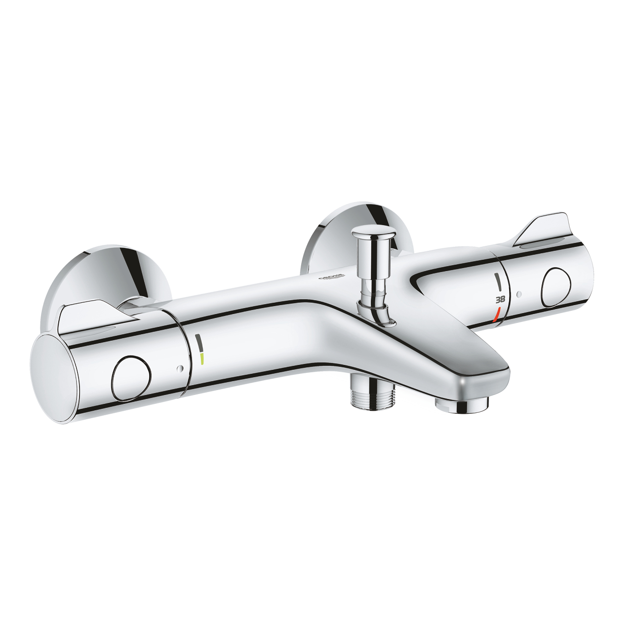Baterie vanová termostatická Grohe Grohtherm 800 chrom s přepínačem 34567000