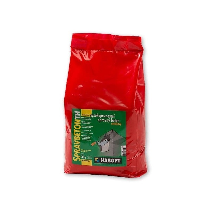 Hasoft Opravná cementová malta nestékavá Hasoft SPRAVBETON TH 5 kg