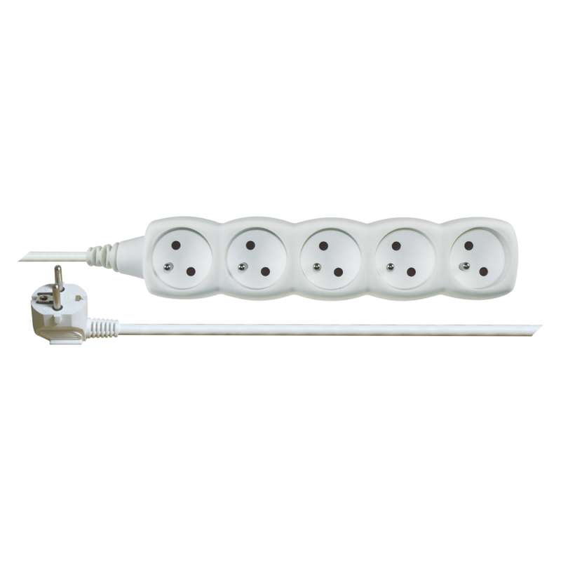 Kabel prodlužovací 5zásuvka Emos 2 m 1 mm2 IP 20