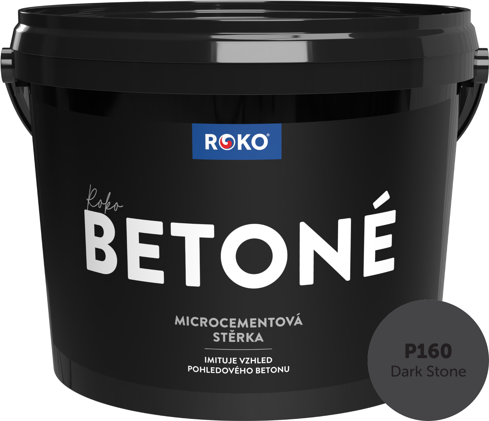 Levně Stěrka dekorativní Roko Betoné P160 Dark Stone 14 kg