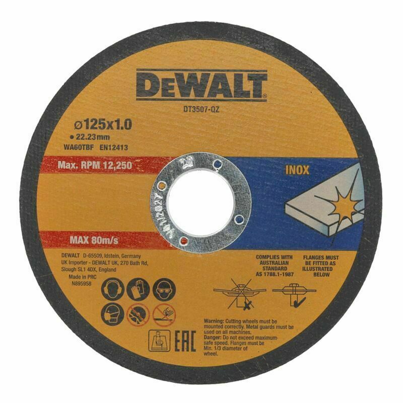 DeWALT Kotouč řezný DeWALT DT3507-QZ 125 mm 10 ks