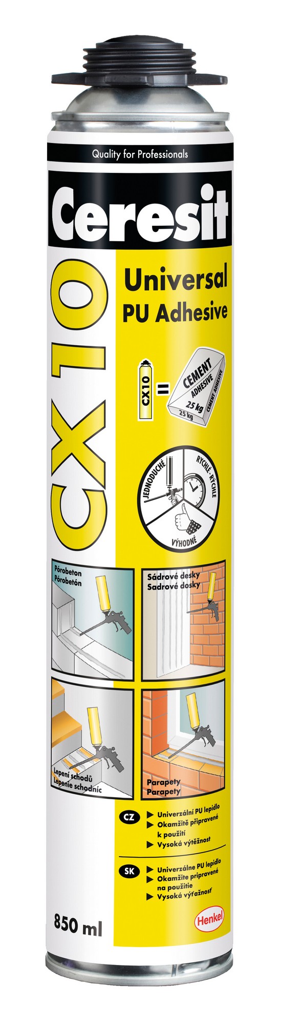 Lepidlo polyuretanové Ceresit CX 10 850 ml