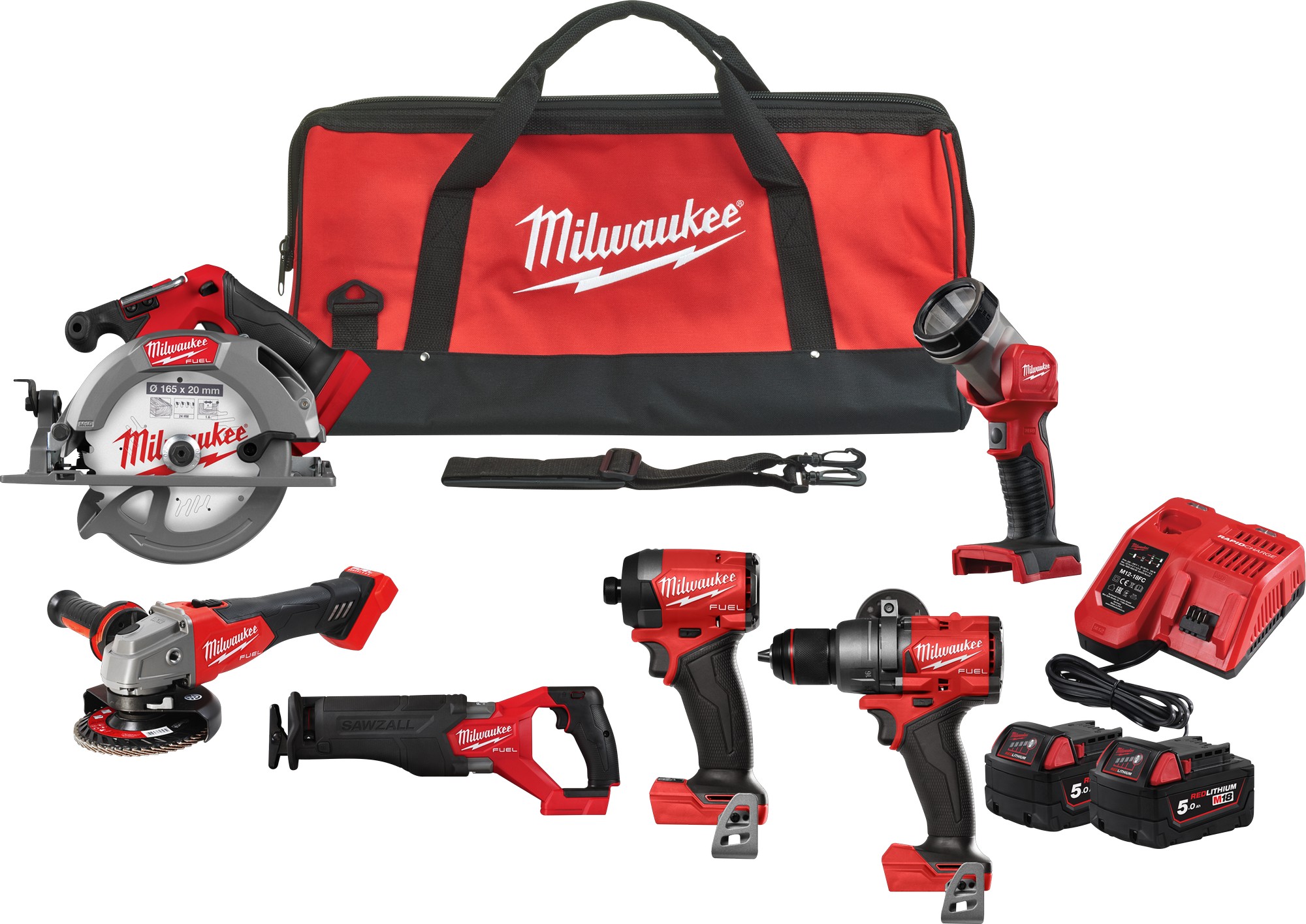 Sada AKU nářadí Milwaukee M18FPP6G3-502B