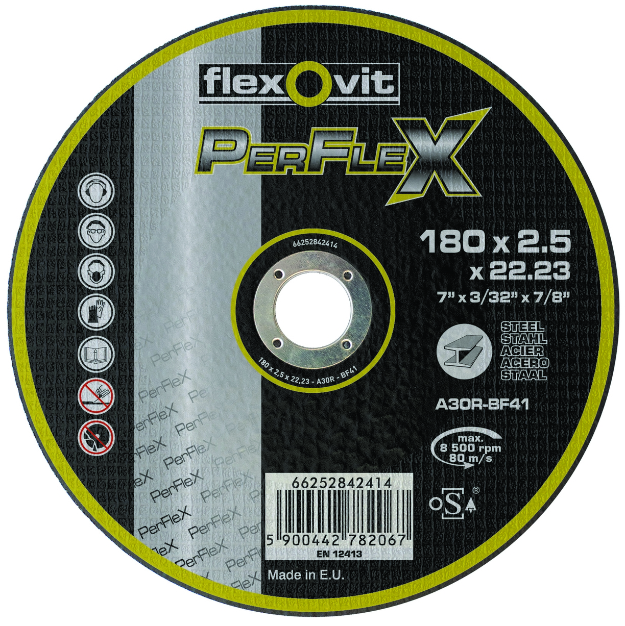 Kotouč řezný Flexovit PerFlex A30R-BF41 180×22,23 mm