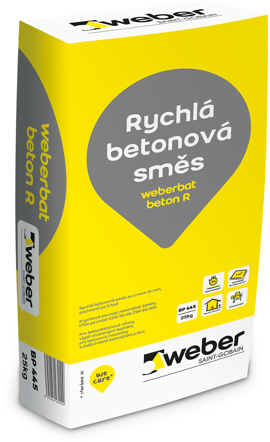 Beton C25/30 weberbat beton R 25 kg