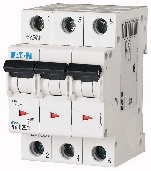 Jistič Eaton PL6-B16/3 6 kA B 16 A
