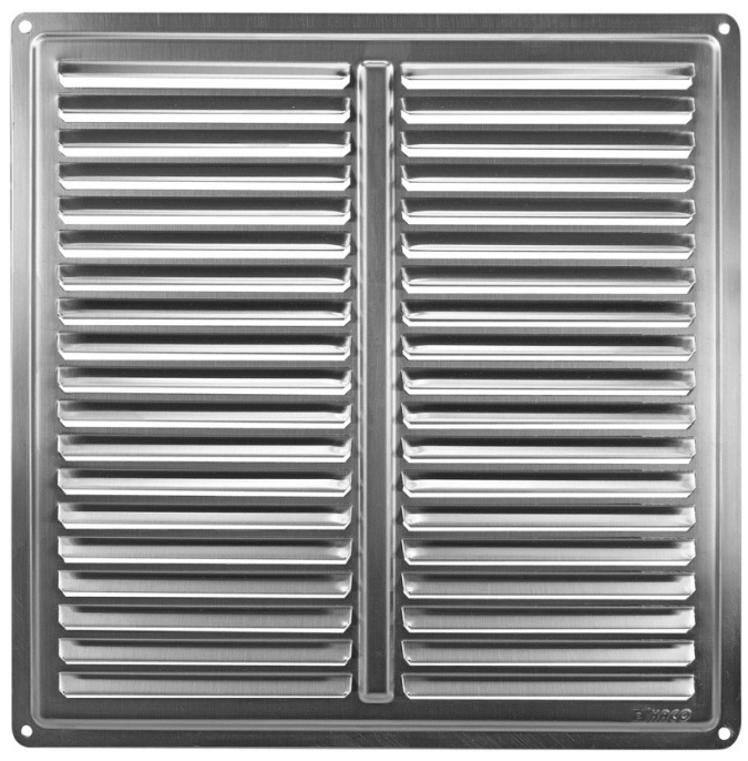 Mřížka větrací s krytkou HACO NVM K 250×250 mm nerez