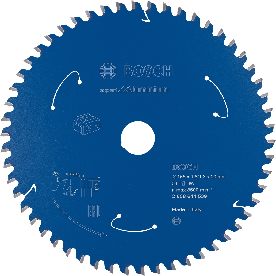 Kotouč Bosch Expert for Aluminium AKU 165×20×1,3 mm 54 z.