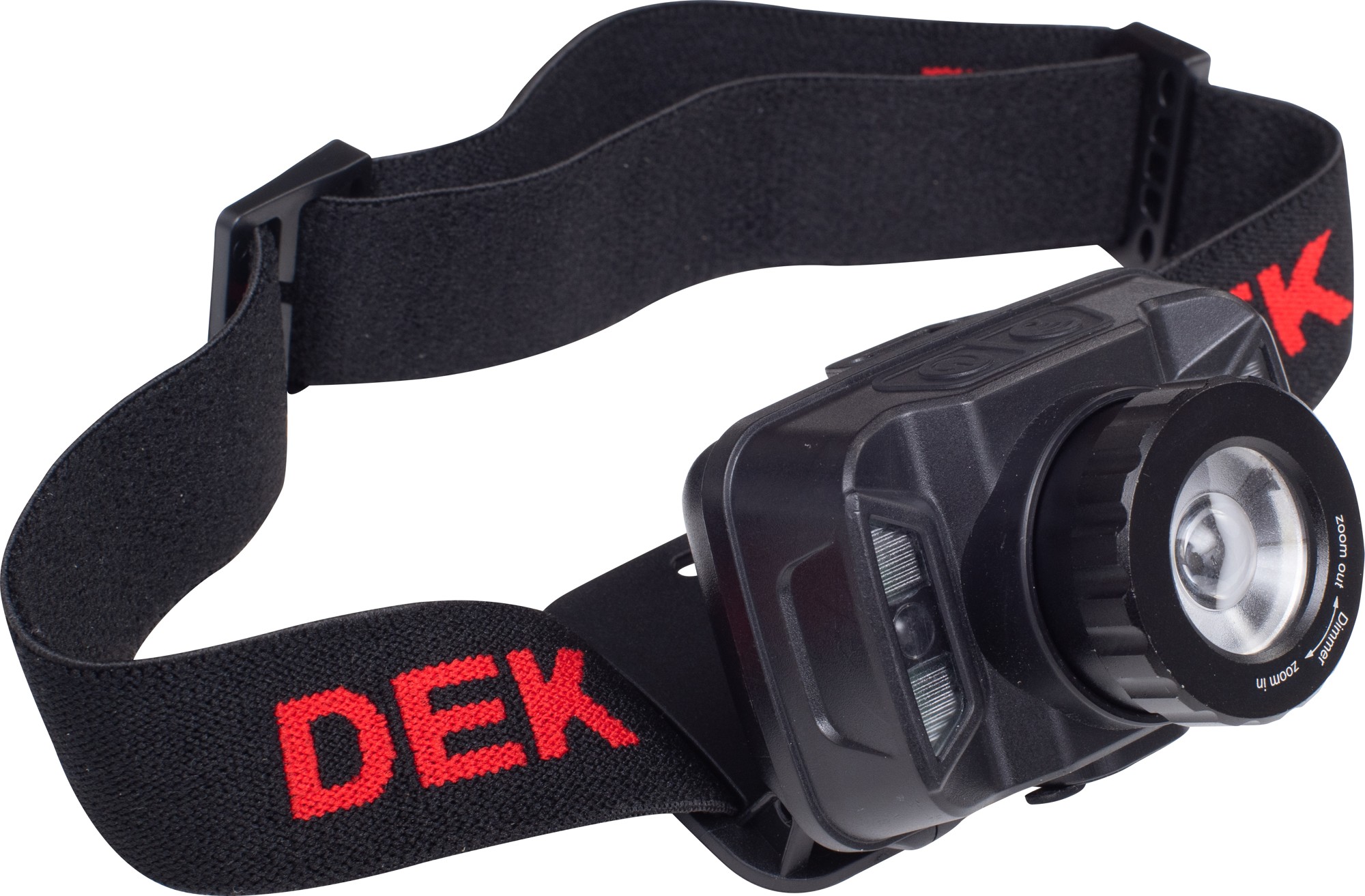 Svítilna LED čelová se zoomem DEK AKU