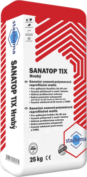 Hmota reprofilační Stachema SANATOP TIXhrubá R4 4 mm 25 kg