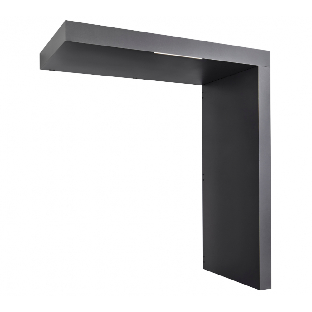 Stříška vchodová s pravou bočnicí Guttavordach BS/B-P PLUS LED strip antracit 1 600×900×2 200 mm