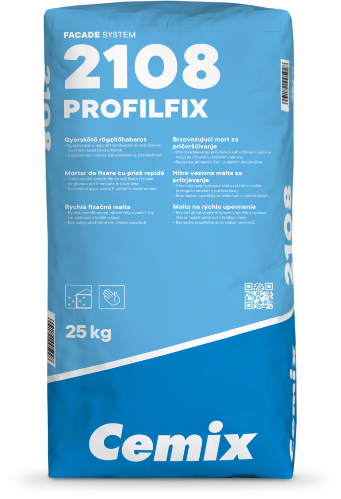Malta k rychlému ukotvení Cemix 2108 PROFILFIX 25 kg