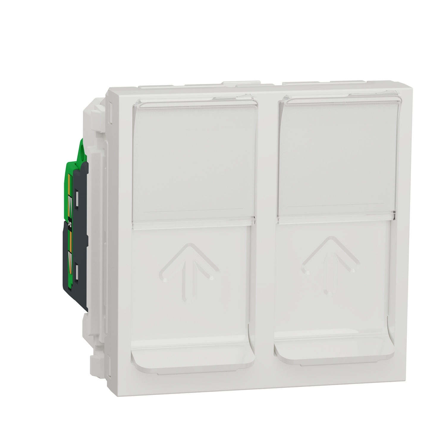 Zásuvka datová Schneider Unica Nová 2× RJ45 bílá