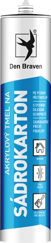 Tmel akrylový na sádrokarton Den Braven bílý 280 ml