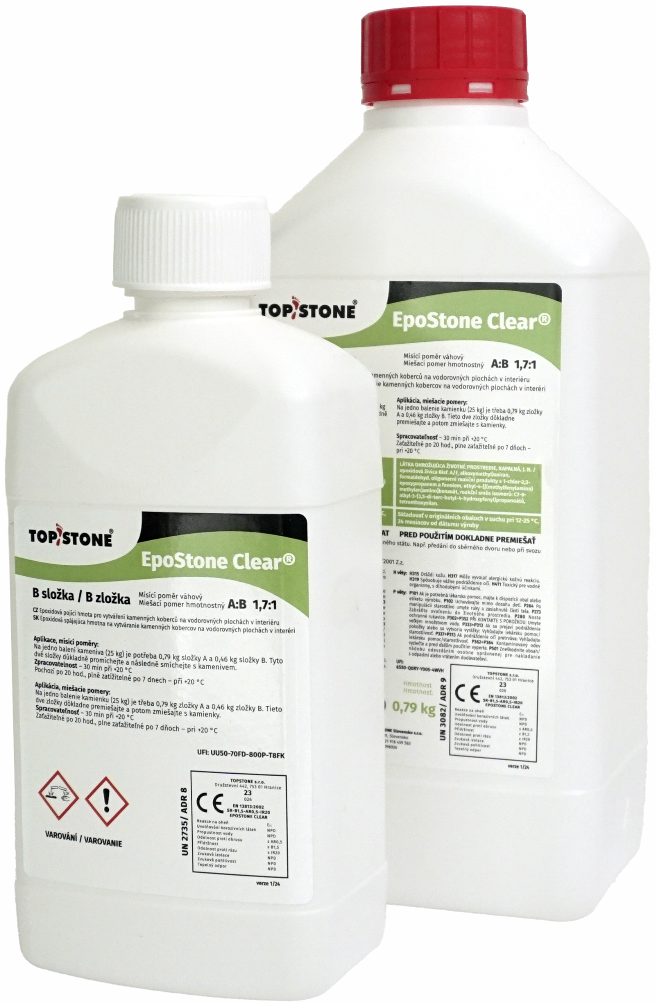 Pojivo dvousložkové TopStone EpoStone Clear 1,25 kg