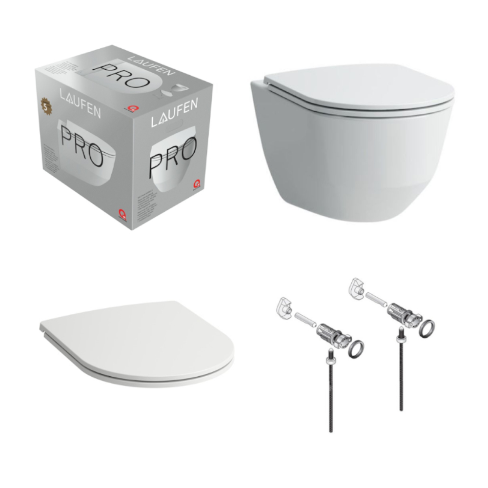 WC závěsné Laufen Pro pack včetně sedátka H8669530000001