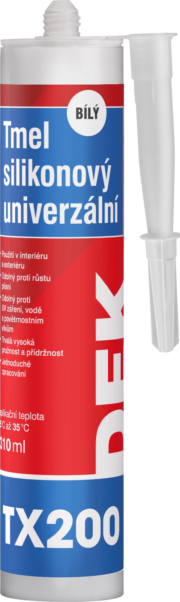 Tmel silikonový DEK TX200 bílý 310 ml