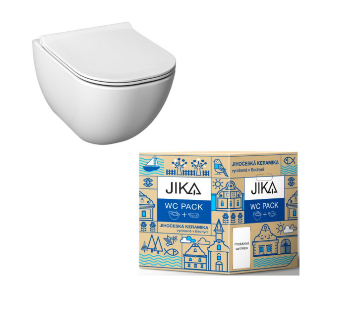 WC závěsné Jika Mio-N pack Rimless včetně sedátka