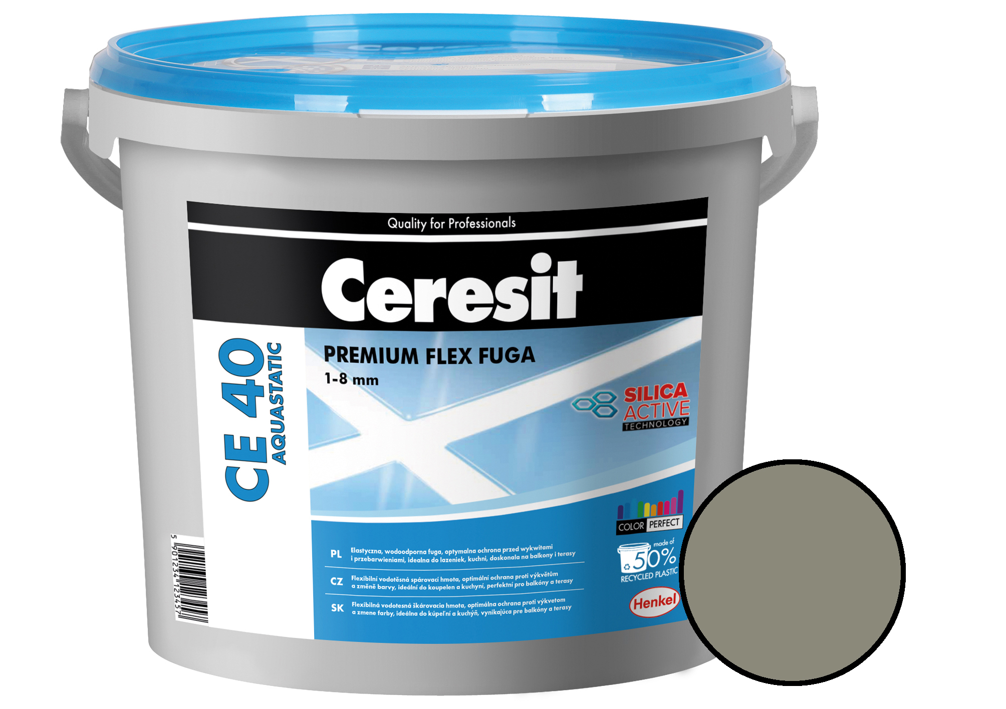 Hmota spárovací Ceresit CE 40 Aquastatic antracite 5 kg