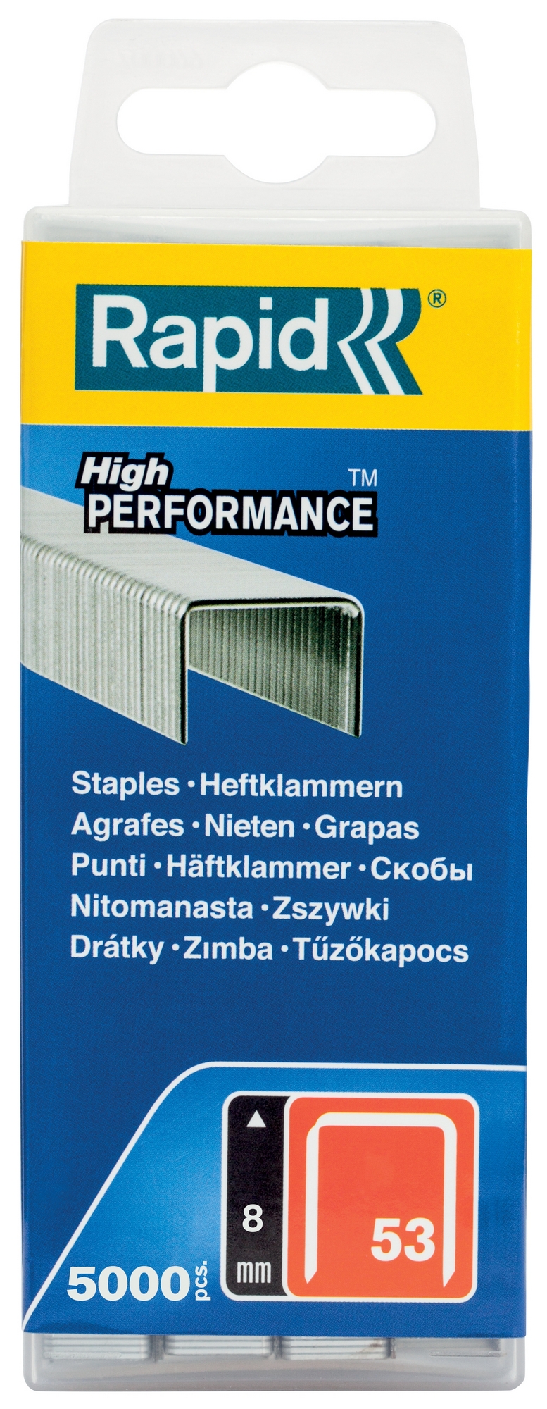 Spony Rapid High Performance 53 11,3×8×0,7 mm 5 000 ks