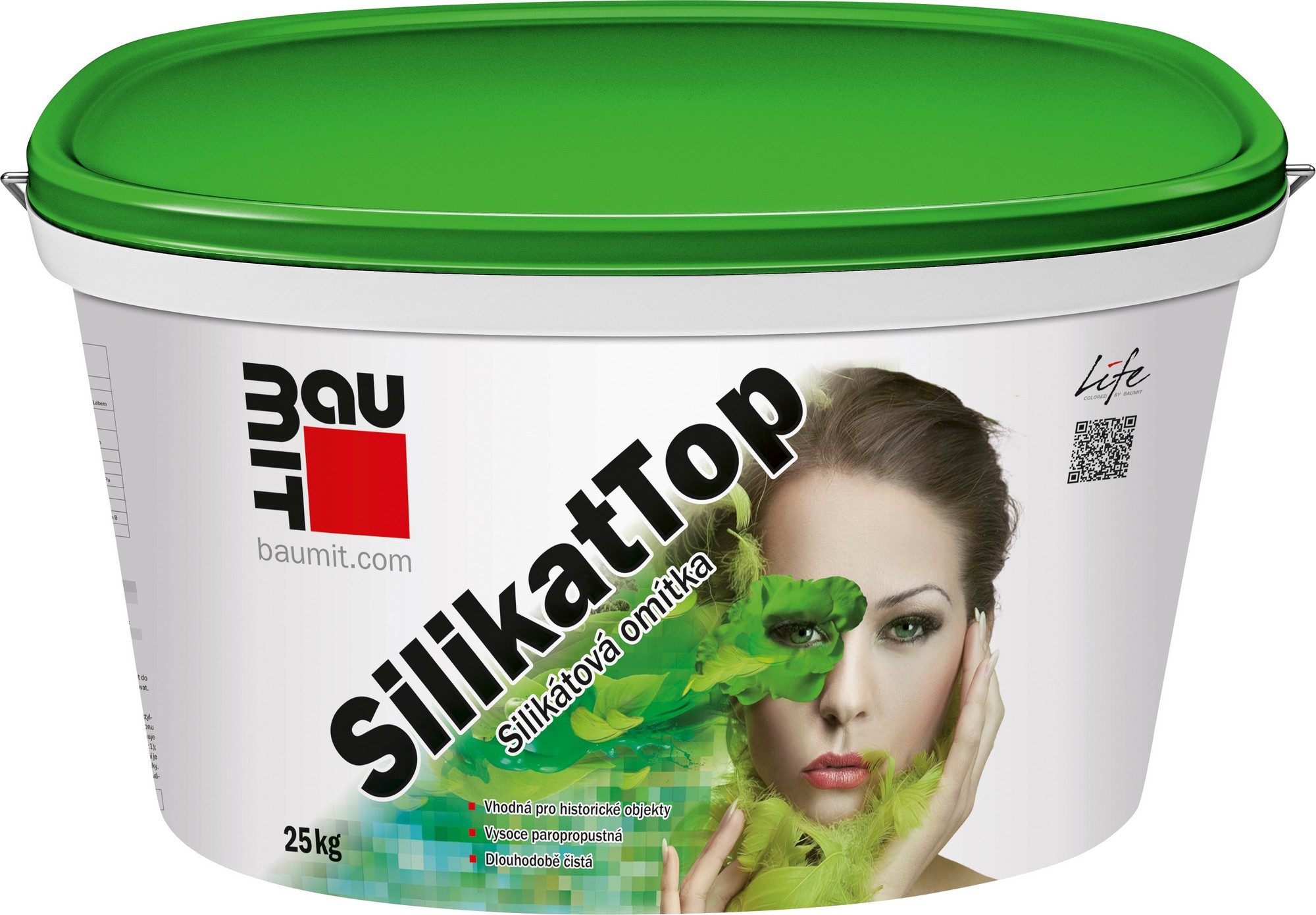 Omítka minerální Baumit SilikatTop škrábaná 1,5 mm 25 kg