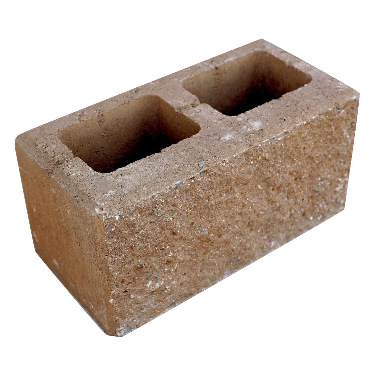 Tvárnice plotová štípaná FEROBET A karamelová 190×390×190 mm