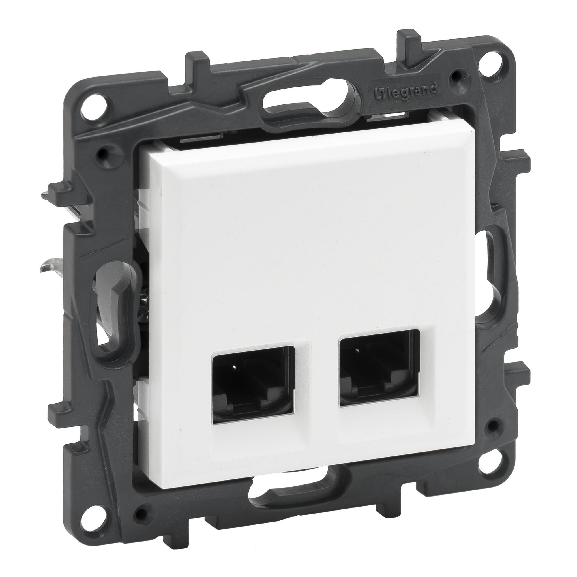 Zásuvka datová Legrand Niloé Step CAT5e 2× RJ45 bílá
