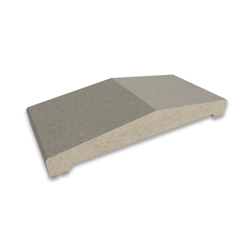 CS-Beton Stříška plotová štípaná CS Blok 40 šedá 230×500×84 mm